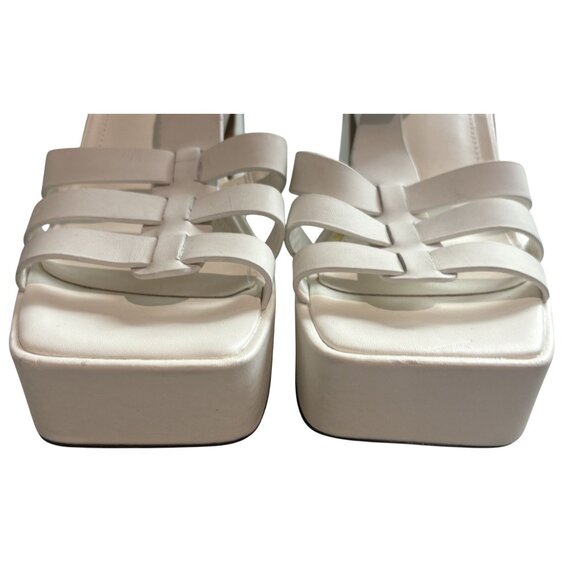 ALDO Jeni Heeled Platform Sandals in White - Picture 4 of 8